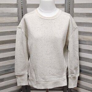Women Loose Cream Fleece Tunic Sweatshirt  | Universal Thread | X Large